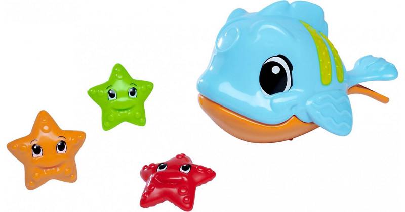 ABC Hungriger Fisch, Baby-Badespielzeug von Simba