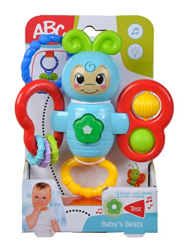 Simba ABC Multifunktions Falter, mit verschiedenen Aktivitäten Licht und Melodien, 20cm, 2-Fach Sortiert, es Wird nur EIN Artikel geliefert, ab 6 Monate von Simba