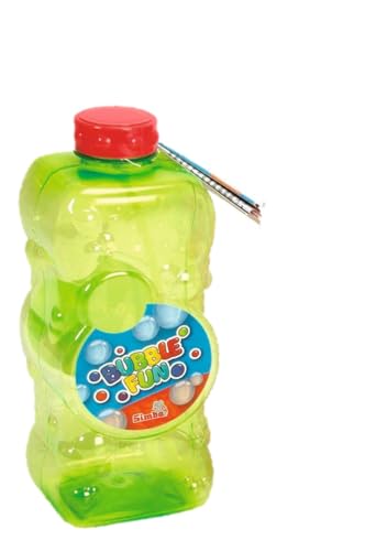 Bubble Fun Seifenblasen Flasche, 1 Liter, 4-Fach Sortiert, es Wird nur EIN Artikel geliefert, 1 Liter Lauge, mit Seifenblasen Stab, ab 3 Jahren Bubble Fun Seifenblasen Flasche, 1 Liter, 4-Fach Sortiert, es Wird nur EIN Artikel geliefert, 1 Liter Lauge, mit Seifenblasen Stab, ab 3 Jahren von Simba