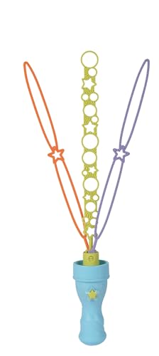 Bubble Fun Seifenblasenstab Triple, Faltmechanismus, Seifenblasen in verschiedenen Größen, 120ml Lauge, 37cm, ab 3 Jahren Bubble Fun Seifenblasenstab Triple, Faltmechanismus, Seifenblasen in verschiedenen Größen, 120ml Lauge, 37cm, ab 3 Jahren von Simba