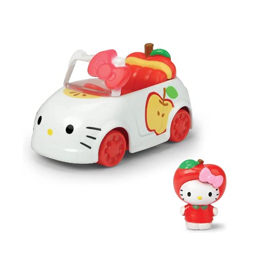 Dickie Toys Hello Kitty Dazzle Dash Kitty Apple, Spielzeugauto mit herausnehmbarer Figur, Set aus Fahrzeug und Figur, Fahrzeuglänge: 6 cm, Figurgröße: 2,5 cm, ab 3 Jahren Dickie Toys Hello Kitty Dazzle Dash Kitty Apple, Spielzeugauto mit herausnehmbarer Figur, Set aus Fahrzeug und Figur, Fahrzeuglänge: 6 cm, Figurgröße: 2,5 cm, ab 3 Jahren von Simba