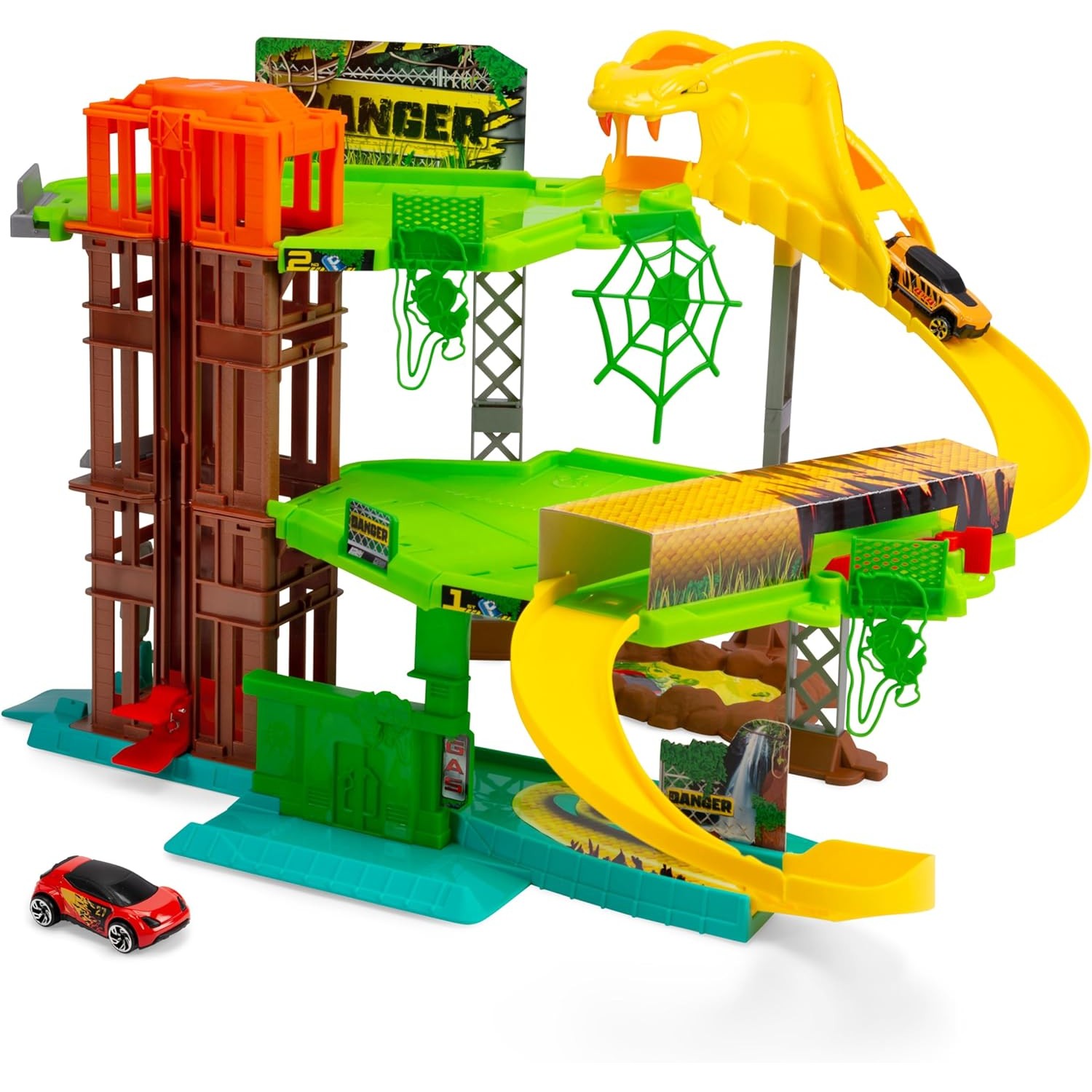 Dickie Toys - Jungle Garage con Auto in Metallo Dickie Toys - Jungle Garage con Auto in Metallo von Simba