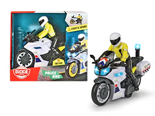 Dickie Toys - Politie Motor, Nederlandse Version, ab 3 Jahren, Licht und Ton und Reibung von Simba