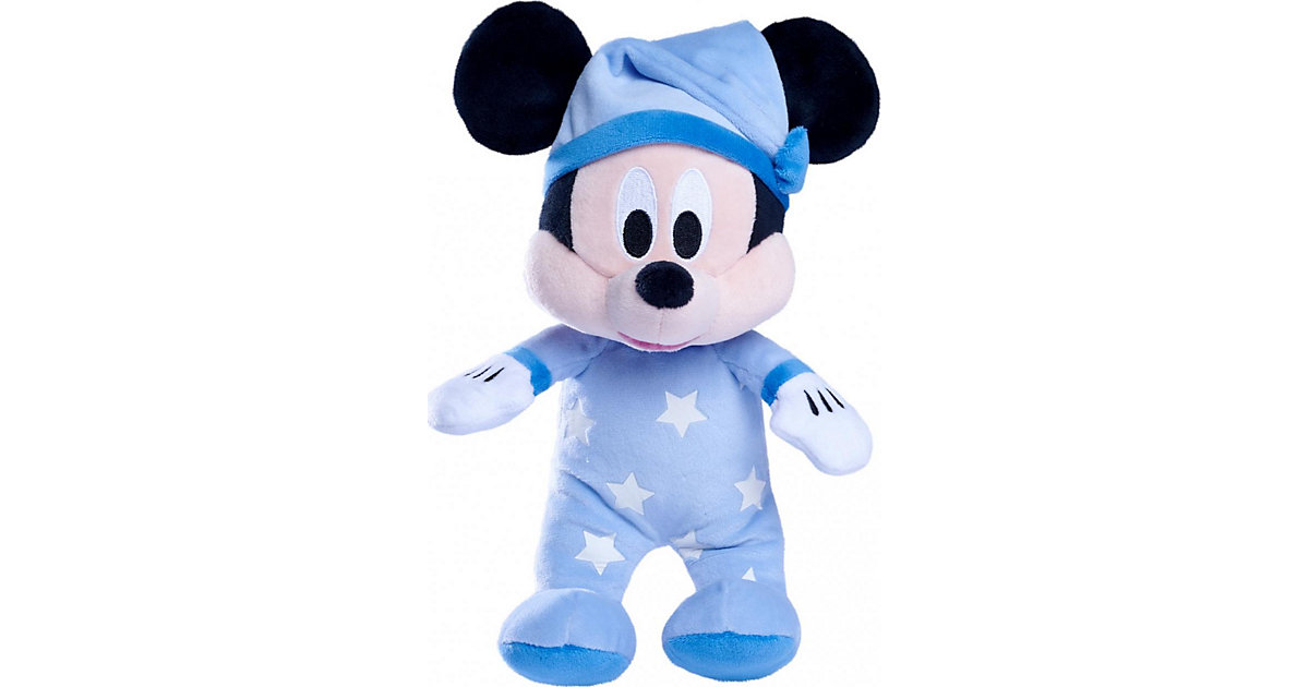 Disney Gute Nacht Mickey, 25 cm Plüschfigur, leuchtet im Dunkeln von Simba