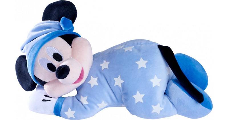 Disney Gute Nacht Mickey liegend, 30 cm Plüschfigur, leuchtet im Dunkeln von Simba