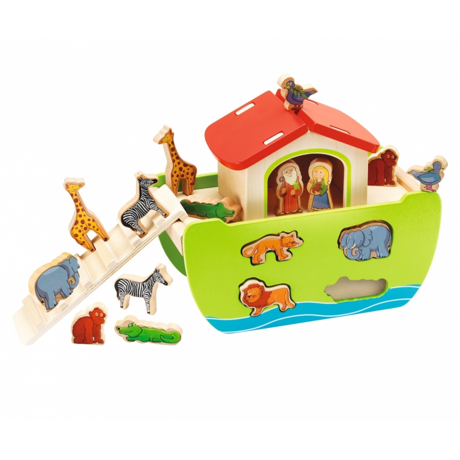 Eichhorn Steckspiel Arche Noah 16 Versch. Steckfiguren 21-tlg. 14x26x19 Cm Birkenholz Eichhorn Steckspiel Arche Noah 16 Versch. Steckfiguren 21-tlg. 14x26x19 Cm Birkenholz von Simba