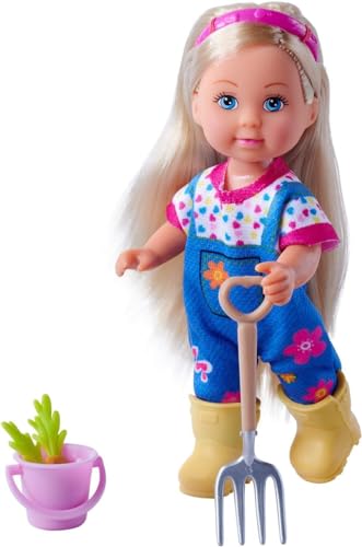 Evi Love Farmer, Spielpuppe als Bäuerin mit Schaufel, Mistgabel, Eimer und Karotten 12cm, ab 3 Jahren Evi Love Farmer, Spielpuppe als Bäuerin mit Schaufel, Mistgabel, Eimer und Karotten 12cm, ab 3 Jahren von Simba