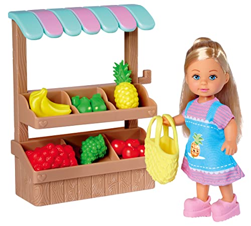 Simba 105733563 - Simba Love Fruit Stand, Puppe mit Marktstand, Früchte und Netztasche, Minipuppe 12cm, ab 3 Jahren 105733563 Simba 105733563 - Simba Love Fruit Stand, Puppe mit Marktstand, Früchte und Netztasche, Minipuppe 12cm, ab 3 Jahren 105733563 von Simba