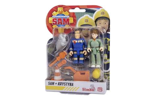 Feuerwehrmann Sam Figuren Doppelpack V, 4-sort, mit neuen Uniformen, jeweils mit 2 Figuren, 1 Tier und Zubehör, beweglich, 7,5cm, ab 3 Jahren, Rot Feuerwehrmann Sam Figuren Doppelpack V, 4-sort, mit neuen Uniformen, jeweils mit 2 Figuren, 1 Tier und Zubehör, beweglich, 7,5cm, ab 3 Jahren, Rot von Simba