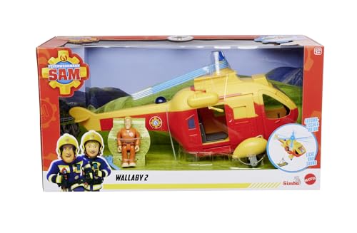 Feuerwehrmann Sam Hubschrauber Wallaby II Update, automatischem Rotor, Licht, Sound, Seilwinde, Tom Figur, Zubehör, 34cm, ab 3 Jahre Feuerwehrmann Sam Hubschrauber Wallaby II Update, automatischem Rotor, Licht, Sound, Seilwinde, Tom Figur, Zubehör, 34cm, ab 3 Jahre von Simba