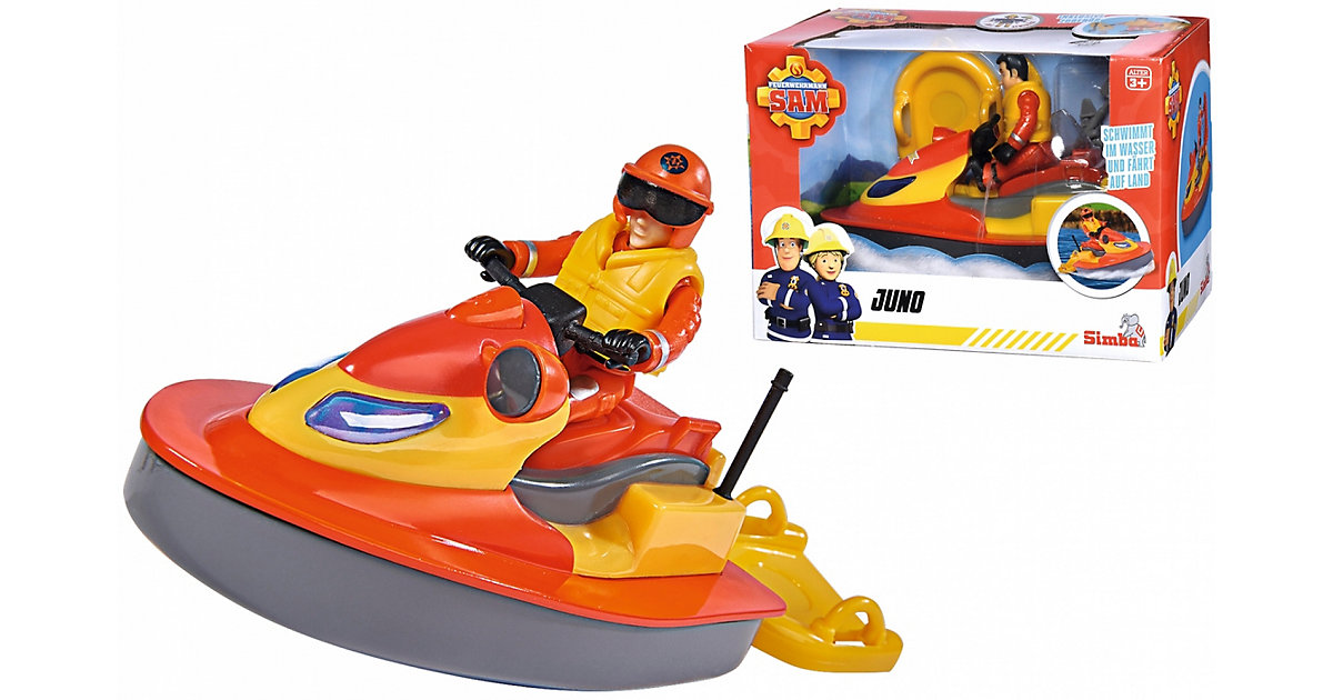 Feuerwehrmann Sam Juno, Jet Ski mit Figur gelb/rot von Simba