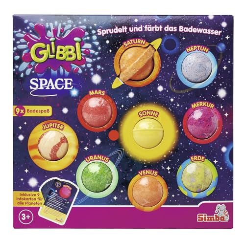 Glibbi Space, 9 Badebomben, inkl. Infokarten über die Planeten, Badespaß ab 3 Jahren Glibbi Space, 9 Badebomben, inkl. Infokarten über die Planeten, Badespaß ab 3 Jahren von Simba