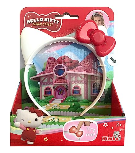 Hello Kitty Stirnreif, Haarreif, Haar Reif, mit Licht und Sound, 16cm, ab 3 Jahren, Rot Hello Kitty Stirnreif, Haarreif, Haar Reif, mit Licht und Sound, 16cm, ab 3 Jahren, Rot von Simba