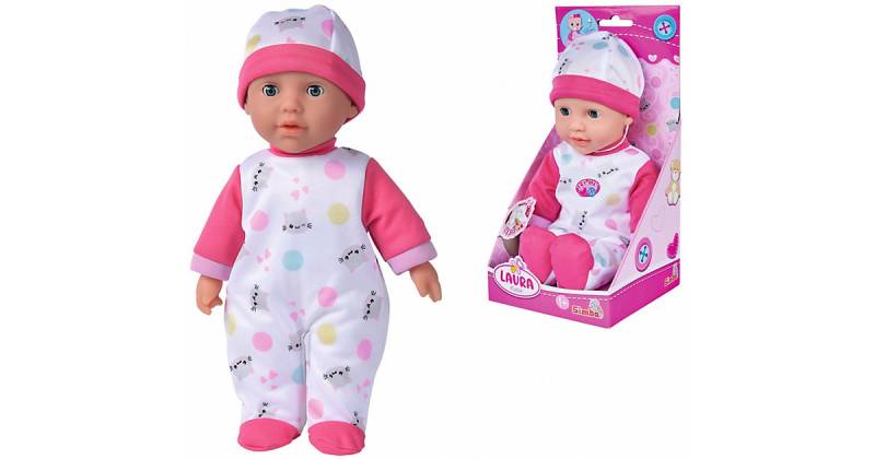 Laura Cutie - Weichkörperpuppe mit Sound, 30 cm von Simba