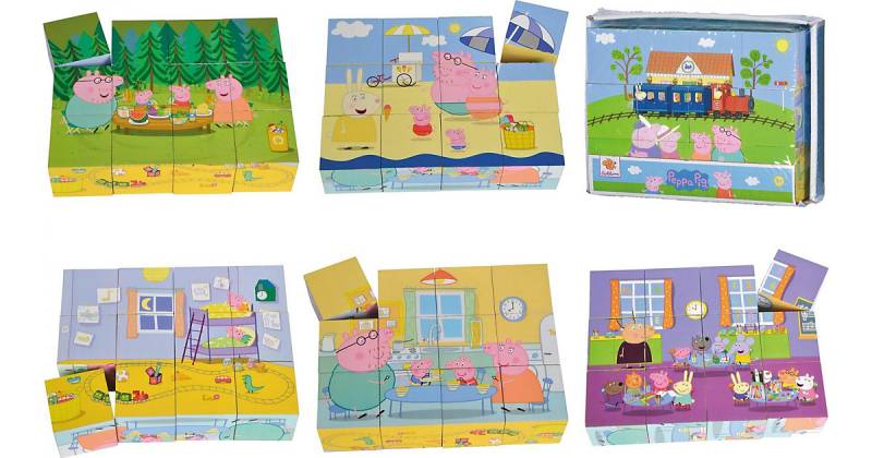 Peppa Pig Würfelpuzzle, 12 Teile von eichhorn