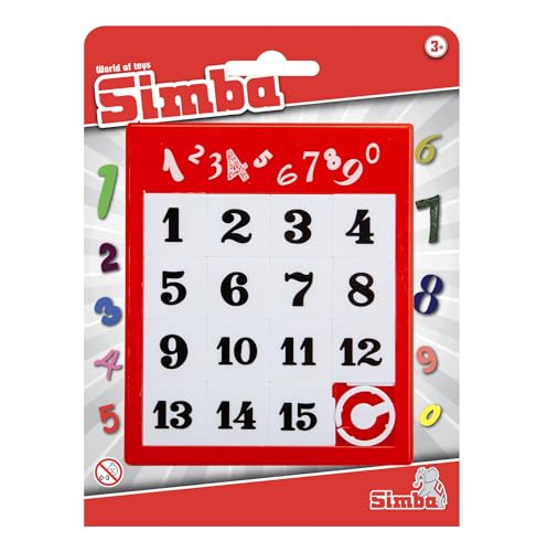 SIMBA 108614687 Schiebepuzzle Zahlen, Retro Game, Spielzeug Klassiker, 11,5x13,5cm, Anti Stress, Ziffer 1 bis 15, ab 3 Jahren SIMBA 108614687 Schiebepuzzle Zahlen, Retro Game, Spielzeug Klassiker, 11,5x13,5cm, Anti Stress, Ziffer 1 bis 15, ab 3 Jahren von Simba