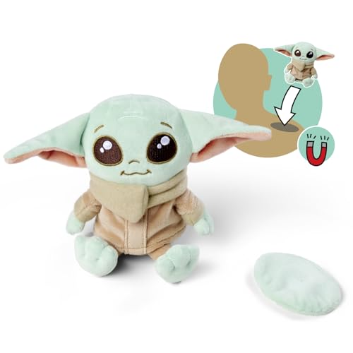 Disney Grogu Schulterplüsch, 12cm Plüschtier, ab den ersten Lebensmonaten geeignet, grün von Simba