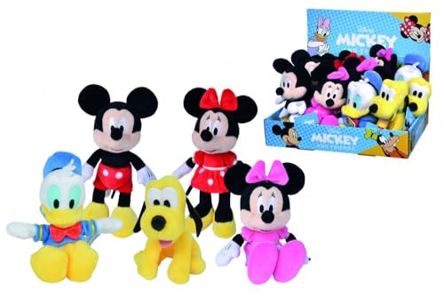 Simba Unisex Kinder, 5fach Sortiert Varianten Disney, Mickey Mouse Refresh Core, 20cm, Bunt, Estándar von Simba