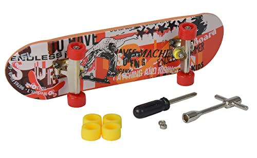 Simba 103306083 - Finger Skateboard, 6-fach sortiert, es wird nur ein Artikel geliefert, 9cm, Anti Stress, Fingerboard, Finger Scooter, mit Zubehör, ab 5 Jahren Simba 103306083 - Finger Skateboard, 6-fach sortiert, es wird nur ein Artikel geliefert, 9cm, Anti Stress, Fingerboard, Finger Scooter, mit Zubehör, ab 5 Jahren von Simba