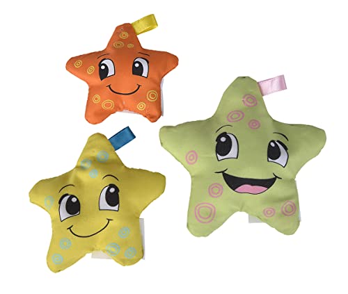 Simba 104010071 - ABC weiche Seesterne, Babyspielzeug, Stoff Sterne mit Styropor gefüllt, 3 Teile, ab 6 Monaten Simba 104010071 - ABC weiche Seesterne, Babyspielzeug, Stoff Sterne mit Styropor gefüllt, 3 Teile, ab 6 Monaten von Simba