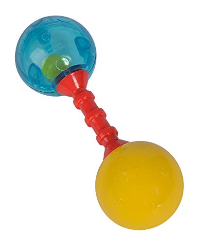 Simba 104011619 - ABC Erste Rassel, 3-Fach Sortiert, es Wird nur EIN Artikel geliefert, eine transparente Seite mit bunter Kugel, 13,5cm, ab 3 Monate von Simba