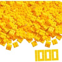 Simba 104114116 - Blox, 1000 gelbe 4er Steine lose, Bausteine von Simba Toys