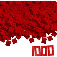 Simba 104114117 - Blox, 1000 rote 4er Steine lose, Bausteine von Simba Toys