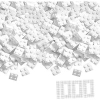 Simba 104114119 - Blox, 1000 weiße 4er Steine lose, Bausteine von Simba Toys