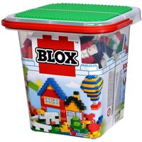 Simba 104114519 - Blox, 500 bunte Bausteine im Eimer, Steine, Fenster, Türen und Grundplatte von Simba Toys