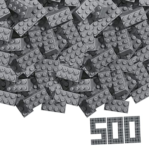 Simba 104114549 - Blox, 500 graue Bausteine für Kinder ab 3 Jahren, 8er Steine, im Karton, hohe Qualität, vollkompatibel mit vielen anderen Herstellern, Grau Simba 104114549 - Blox, 500 graue Bausteine für Kinder ab 3 Jahren, 8er Steine, im Karton, hohe Qualität, vollkompatibel mit vielen anderen Herstellern, Grau von Simba