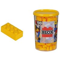 Simba 104118898 - Blox Steine in Dose, Konstruktionsspielzeug, 100, gelb von Simba Toys GmbH & Co. KG