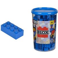 Simba 104118906 - Blox Steine in Dose, Konstruktionsspielzeug, 100, blau von Simba Toys GmbH & Co. KG