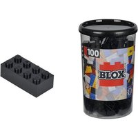Simba 104118916 - Blox Steine in Dose, Konstruktionsspielzeug, 100, schwarz von Simba Toys GmbH & Co. KG