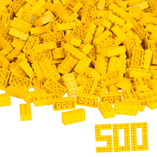 Simba 104118917 - Blox, 500 gelbe Bausteine für Kinder ab 3 Jahren, 8er Steine, im Karton, vollkompatibel mit vielen anderen Herstellern, Gelb Simba 104118917 - Blox, 500 gelbe Bausteine für Kinder ab 3 Jahren, 8er Steine, im Karton, vollkompatibel mit vielen anderen Herstellern, Gelb von Simba