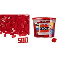 Simba 104118922 - Blox, 500 rote 8er Bausteine von Simba Toys