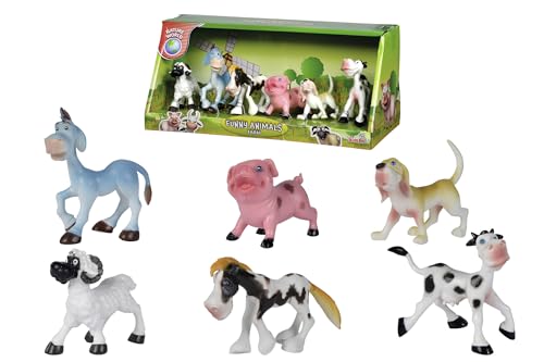 Simba 104322459 - Funny Animals Farmtiere, lustige Tierfiguren, 6 Stück, kindlich gestaltet, 7-10cm, Tier Figuren, Spielfiguren, ab 3 Jahre Simba 104322459 - Funny Animals Farmtiere, lustige Tierfiguren, 6 Stück, kindlich gestaltet, 7-10cm, Tier Figuren, Spielfiguren, ab 3 Jahre von Simba