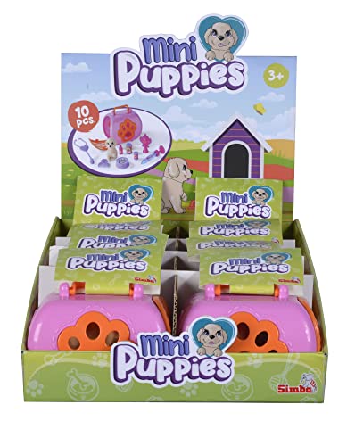 Simba 104322503 - Hündchen Spielset, 10 Teile, 6cm Hund, Tragekoffer, Zubehör, Spielfigur, Mitbringsel, ab 3 Jahren Simba 104322503 - Hündchen Spielset, 10 Teile, 6cm Hund, Tragekoffer, Zubehör, Spielfigur, Mitbringsel, ab 3 Jahren von Simba