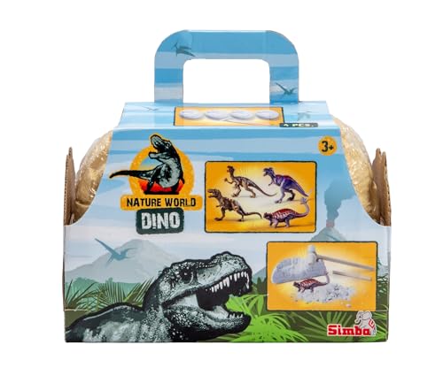 Simba Dinos zum Ausgraben, 4 Dino Eier ca. 10cm, mit je einem Dinosaurier zum Ausgraben, 8-9cm, mit Werkzeug, ab 3 Jahren Simba Dinos zum Ausgraben, 4 Dino Eier ca. 10cm, mit je einem Dinosaurier zum Ausgraben, 8-9cm, mit Werkzeug, ab 3 Jahren von Simba