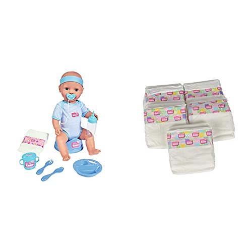 Simba 105030044 - New Born Baby Puppen-Junge, 43 cm & 105561906 - New Born Baby 5 Windeln, 38-43 cm Simba 105030044 - New Born Baby Puppen-Junge, 43 cm & 105561906 - New Born Baby 5 Windeln, 38-43 cm von Simba