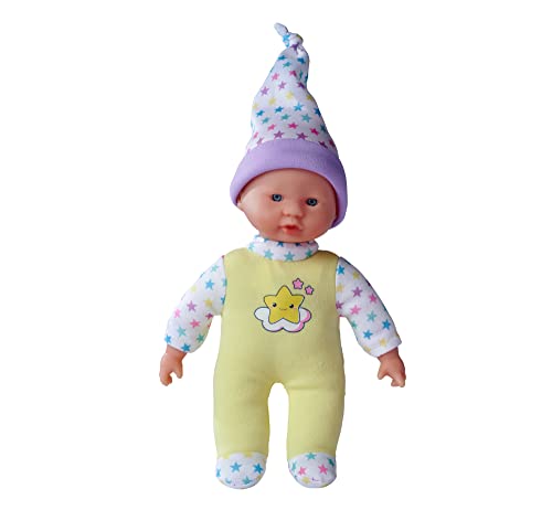 Simba 105140003 - Laura Stars Collection, Weichkörperpuppe mit fünf Sounds, im süßen candyfarbenen Sterndesign, 3-fach sortiert, es wird nur en Artikel geliefert, 20cm, Babypuppe ab 2 Jahren von Simba