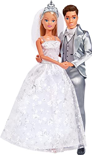 Simba 105723495 - Steffi Love Wedding Fashion, Romantisches Brautkleid und Hochzeitsanzug, inkl.Schuhe und Diadem, für 29cm und 30cm Ankleidepuppen, ohne Puppe, Für Kinder ab 3 Jahren Simba 105723495 - Steffi Love Wedding Fashion, Romantisches Brautkleid und Hochzeitsanzug, inkl.Schuhe und Diadem, für 29cm und 30cm Ankleidepuppen, ohne Puppe, Für Kinder ab 3 Jahren von Simba