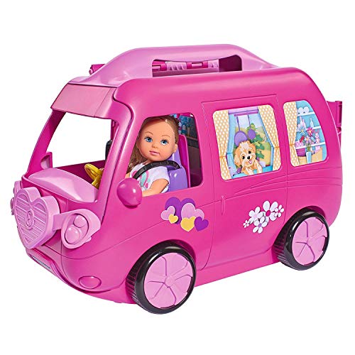 Simba 105733275 - Evi Love Ferienspaß Wohnmobil, Aufklappbares Wohnmobil, Mit über 40 Teilen, Puppe 12cm Simba 105733275 - Evi Love Ferienspaß Wohnmobil, Aufklappbares Wohnmobil, Mit über 40 Teilen, Puppe 12cm von Simba
