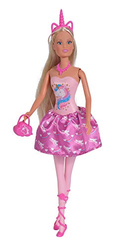 Simba 105733320 - Steffi Love Fashion Unicorn, Spielpuppe im modischen Einhorn Outfit mit passendem Haarreif und Handtasche, 29cm, ab 3 Jahren von Simba