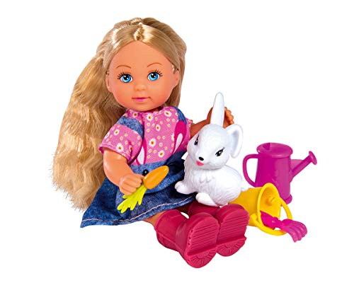 Simba 105733442 - Evi Love Cute Garden, Spielpuppe in Gummistiefeln mit Gartenwerkzeug und süßem Hasen, 12cm, ab 3 Jahre Simba 105733442 - Evi Love Cute Garden, Spielpuppe in Gummistiefeln mit Gartenwerkzeug und süßem Hasen, 12cm, ab 3 Jahre von Simba