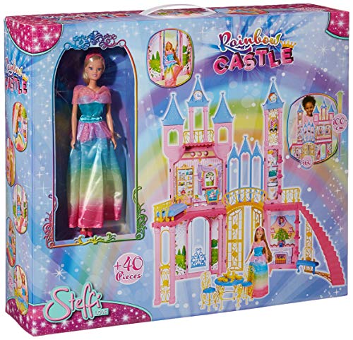 Simba 105733467 Barbie Steffi Love Rainbow Castle, one Size von Simba