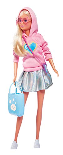 Simba 105733479 - Steffi Love Pastel Fashion, Puppe in einem sehr modischen Outfit, mit Handy, Handykette, Shopper und Brille Simba 105733479 - Steffi Love Pastel Fashion, Puppe in einem sehr modischen Outfit, mit Handy, Handykette, Shopper und Brille von Simba
