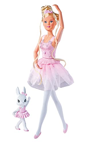 Simba 105733603 - Steffi Love Dancing Ballerinas, Puppe Steffi als Ballerina mit Tierfreund und drehbarem Rock, 29cm Spielpuppe, ab 3 Jahren Simba 105733603 - Steffi Love Dancing Ballerinas, Puppe Steffi als Ballerina mit Tierfreund und drehbarem Rock, 29cm Spielpuppe, ab 3 Jahren von Simba