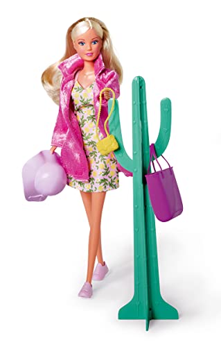 Simba 105733604 - Steffi Love Fashion Set, Ankleidepuppe mit Kleid, Mantel, Hut, Handtasche, Shopper und coolem Kleiderständer in Kaktus Form, 29cm Spielpuppe, ab 3 Jahren Simba 105733604 - Steffi Love Fashion Set, Ankleidepuppe mit Kleid, Mantel, Hut, Handtasche, Shopper und coolem Kleiderständer in Kaktus Form, 29cm Spielpuppe, ab 3 Jahren von Simba