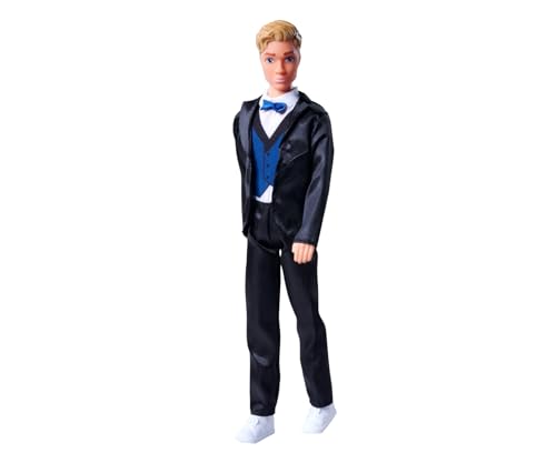 Simba 105733629 - Steffi Love Kevin Charming, Spielpuppe trägt einen eleganten Anzug mit Fliege und Weste, 30cm, ab 3 Jahre, Blau Simba 105733629 - Steffi Love Kevin Charming, Spielpuppe trägt einen eleganten Anzug mit Fliege und Weste, 30cm, ab 3 Jahre, Blau von Simba