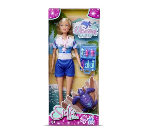 Steffi Love Ocean Care, Spielpuppe als Meerestierärztin mit Arztzubehör und Meeresschildkröte, 9 Teile, 29cm, ab 3 Jahren Steffi Love Ocean Care, Spielpuppe als Meerestierärztin mit Arztzubehör und Meeresschildkröte, 9 Teile, 29cm, ab 3 Jahren von Simba